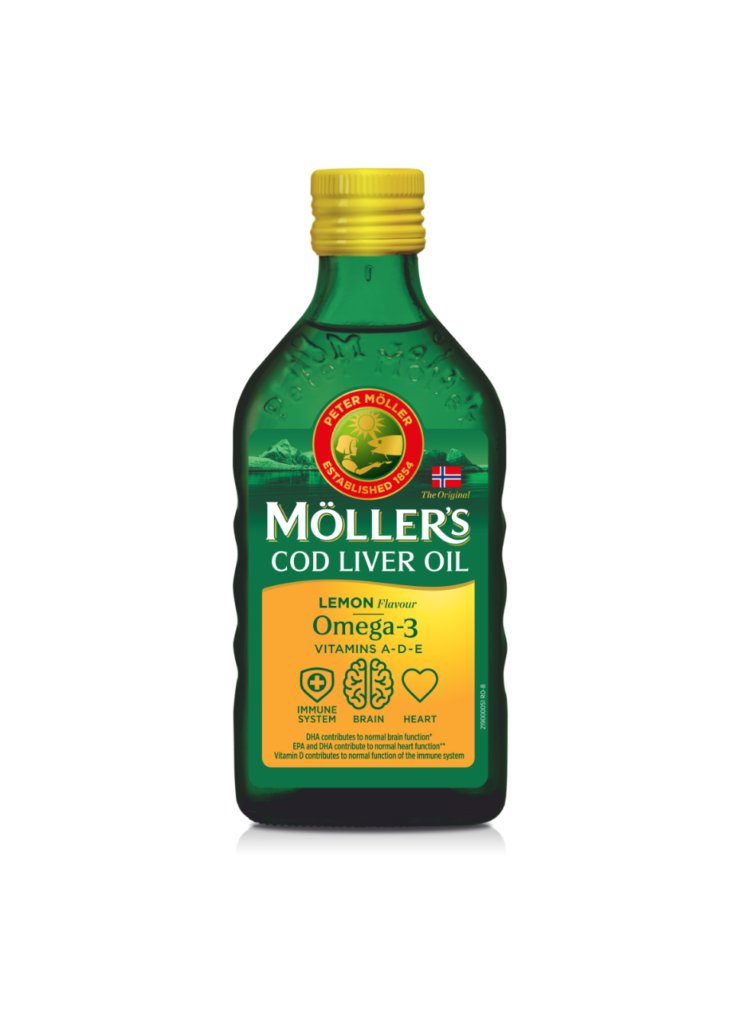 Möller's масло от черен дроб на треска Лимон