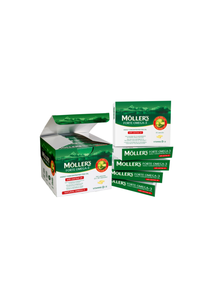 Möller’s Forte Omega-3, 150 капсули