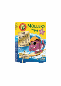 MÖLLER’S Омега-3 желирани рибки с вкус на маракуя